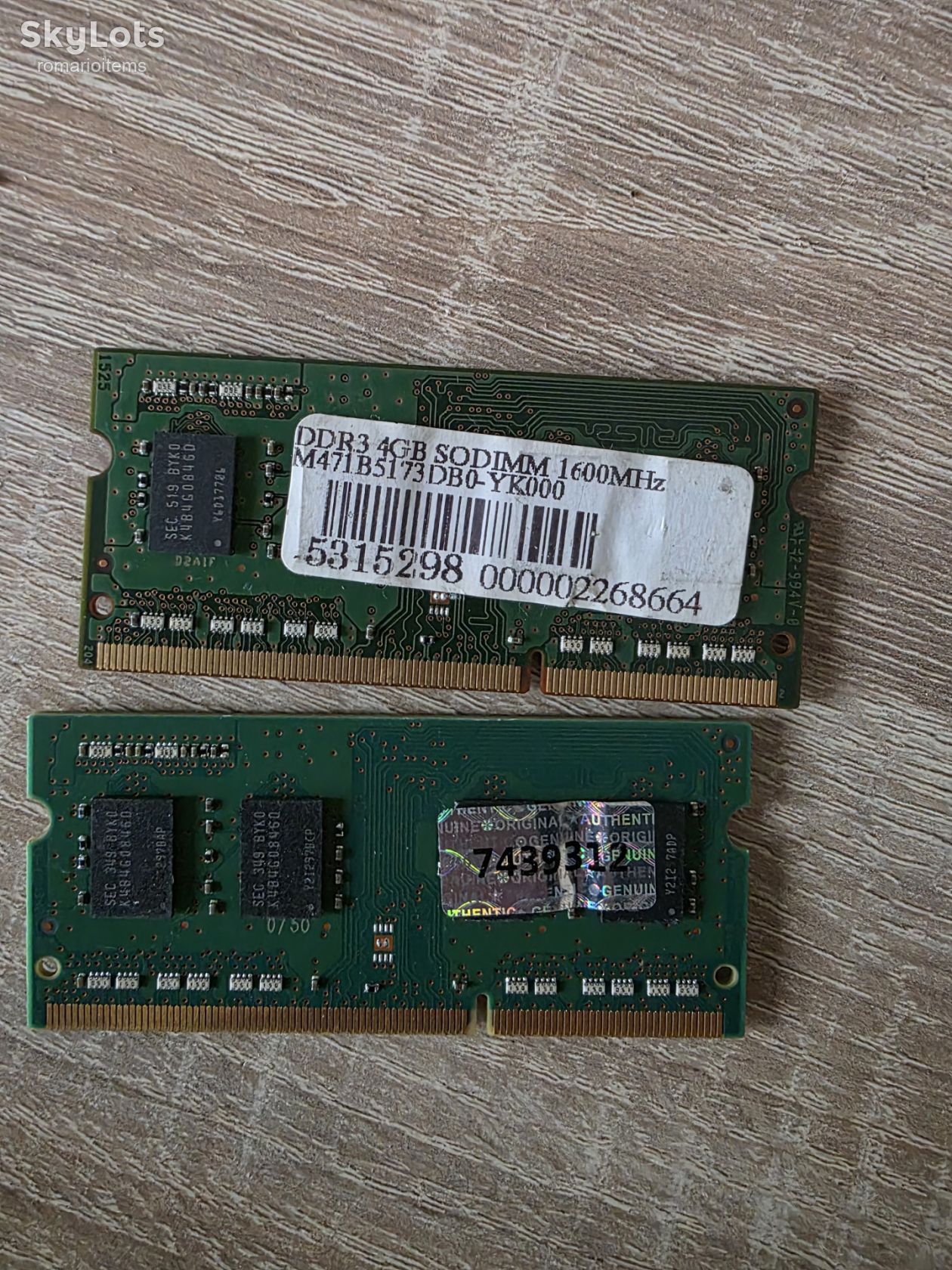Комплект оперативної пам'яті для ноутбука DDR3L 2*4Gb / 8Gb kit Samsung PC3L 1600Mhz 12800S - фото фото фото 1
