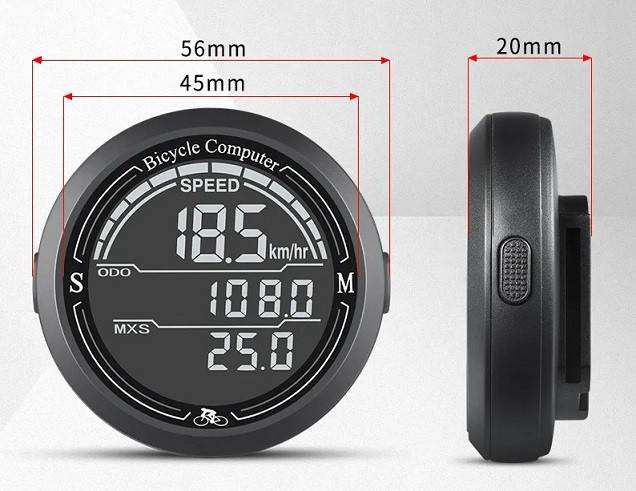 Велокомп&amp;#039;ютер BC-889 9 функцій, дротовий, чорний (889-black) - фото фото фото 1