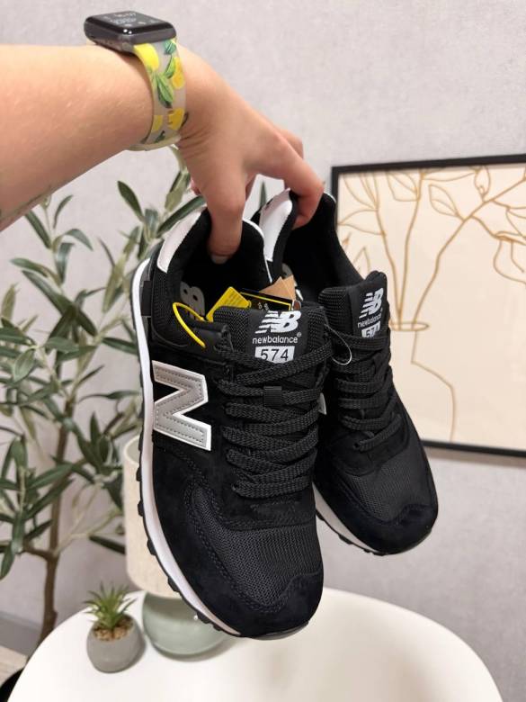 New Balance 574 Cordura Black White 41 - фото фото фото 3