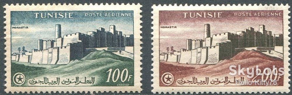 Тунис 1956 туризм архитектура Mi 460-461 MNH - фото фото фото 0