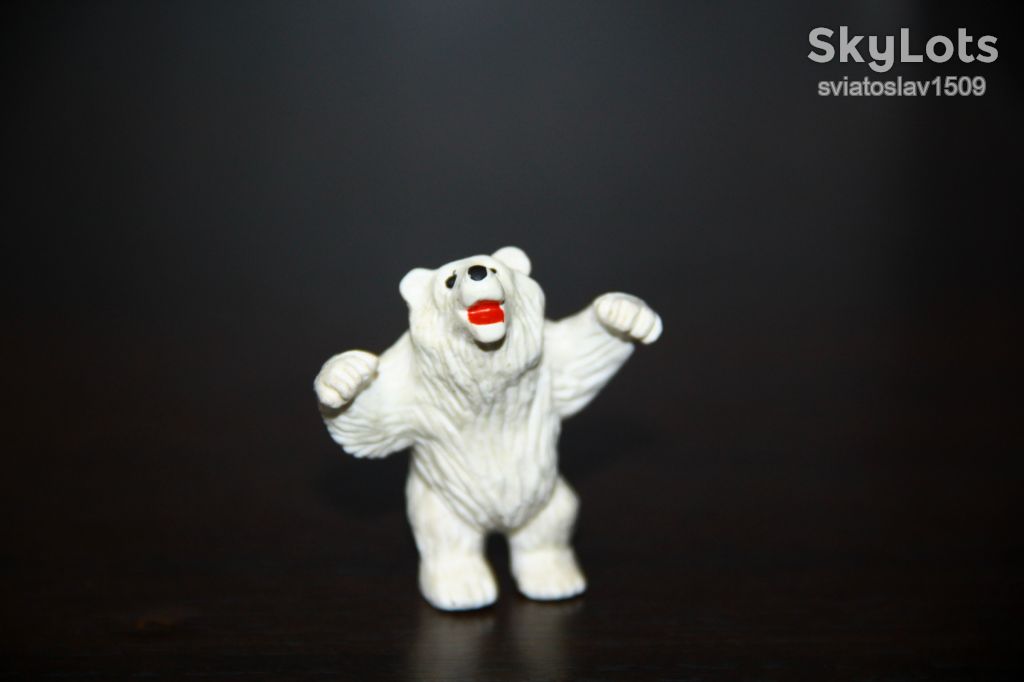 БЕЛЫЙ МЕДВЕДЬ животные-мини Bullyland Schleich ??? РЕЗИНА!! ФРГ - фото фото фото 0