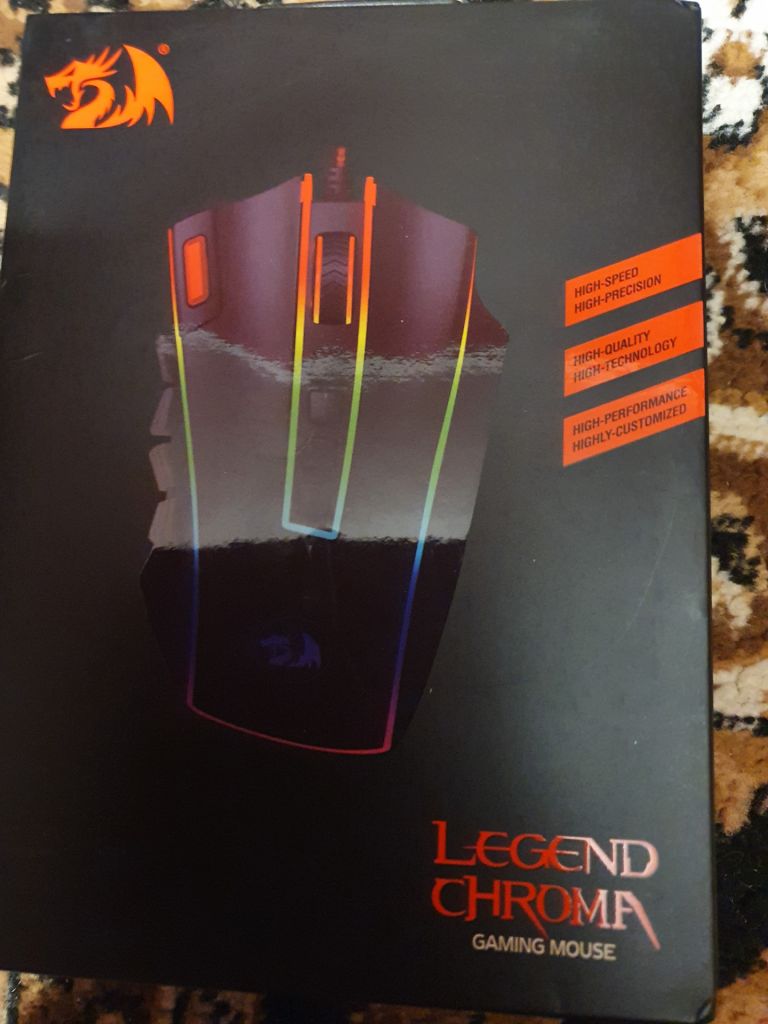 Мышка Redragon Legend Chroma RGB IR USB Black - фото фото фото 0