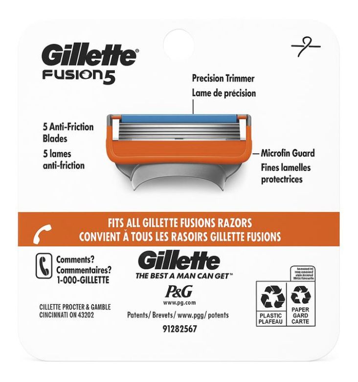 Змінні касети для бритви gillette fusion 5 (4 шт) - фото фото фото 1