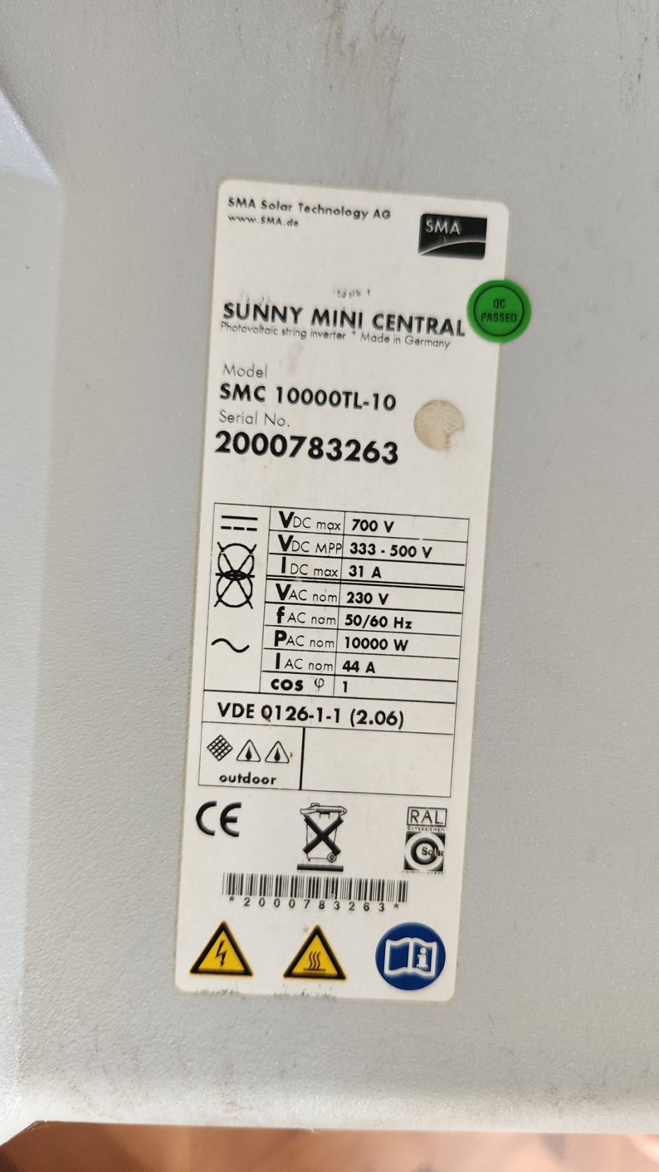 Інвертор 10 кВт sma smc-10000tl - фото фото фото 2