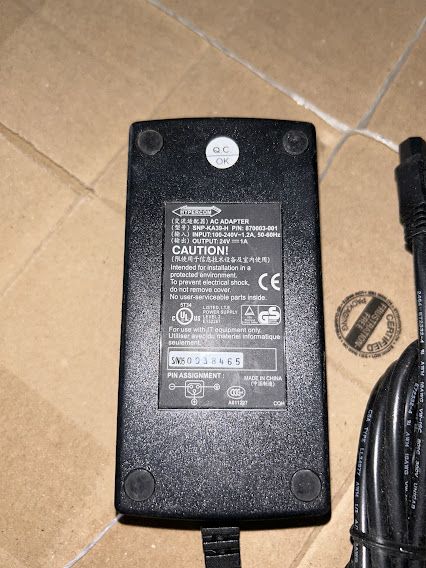 Блок питания БП Hypercom SNP-KA39-H 24V 1A № 232505116 - фото фото фото 1