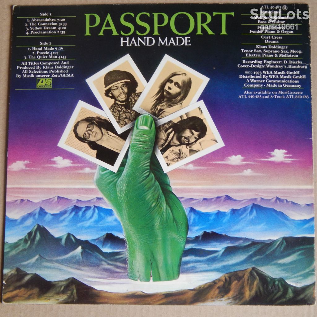 Passport – Hand Made  (Atlantic ‎– ATL 40 483, Germany) EX+/EX+ - фото фото фото 1