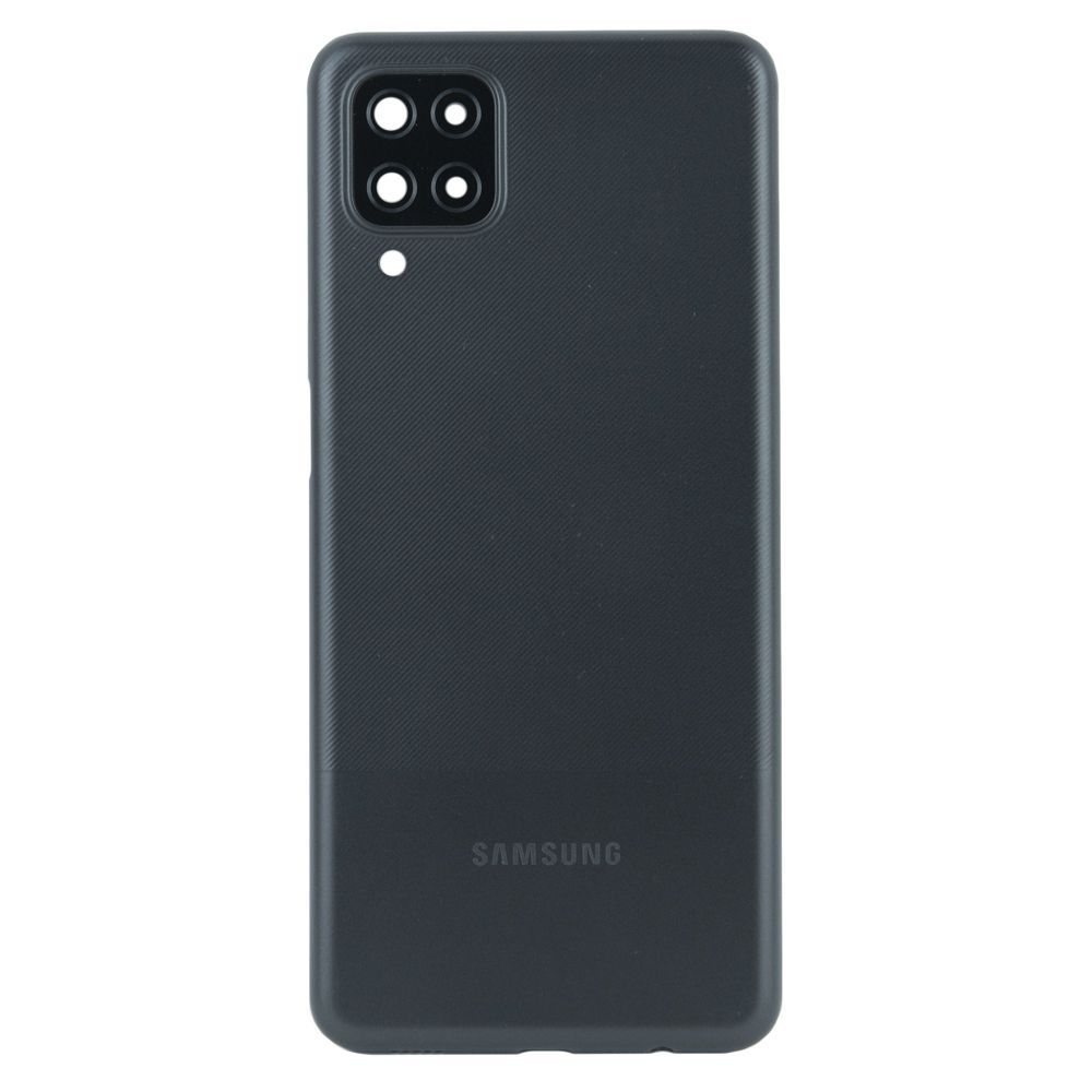 Задня частина корпусу Samsung Galaxy A12 SM-A125 Black  (з склом камери) - фото фото фото 0