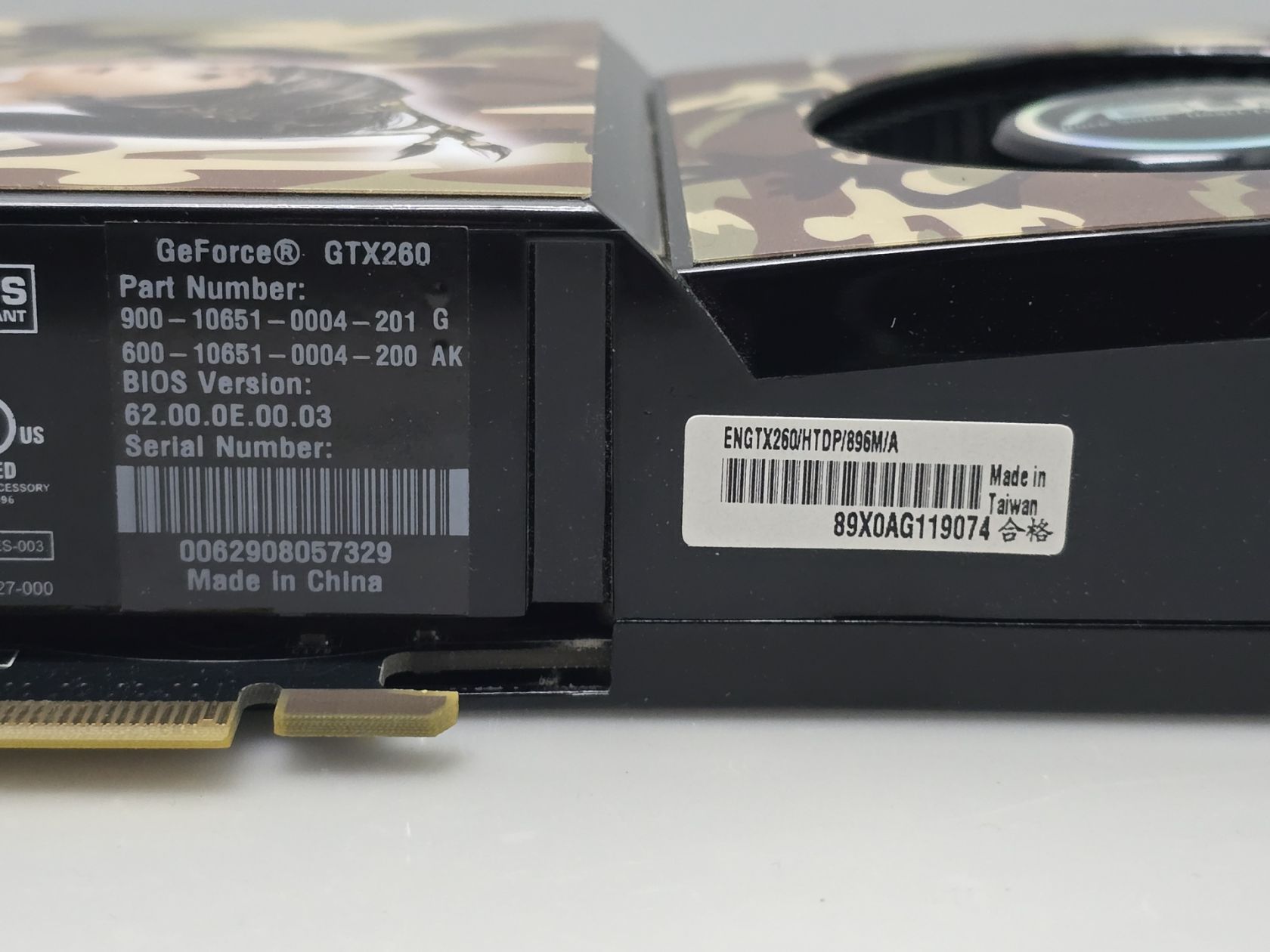 Видеокарта ASUS GTX260 896MB  (GDDR3, 448 bit, PCI-Ex, Б/у) - фото фото фото 4
