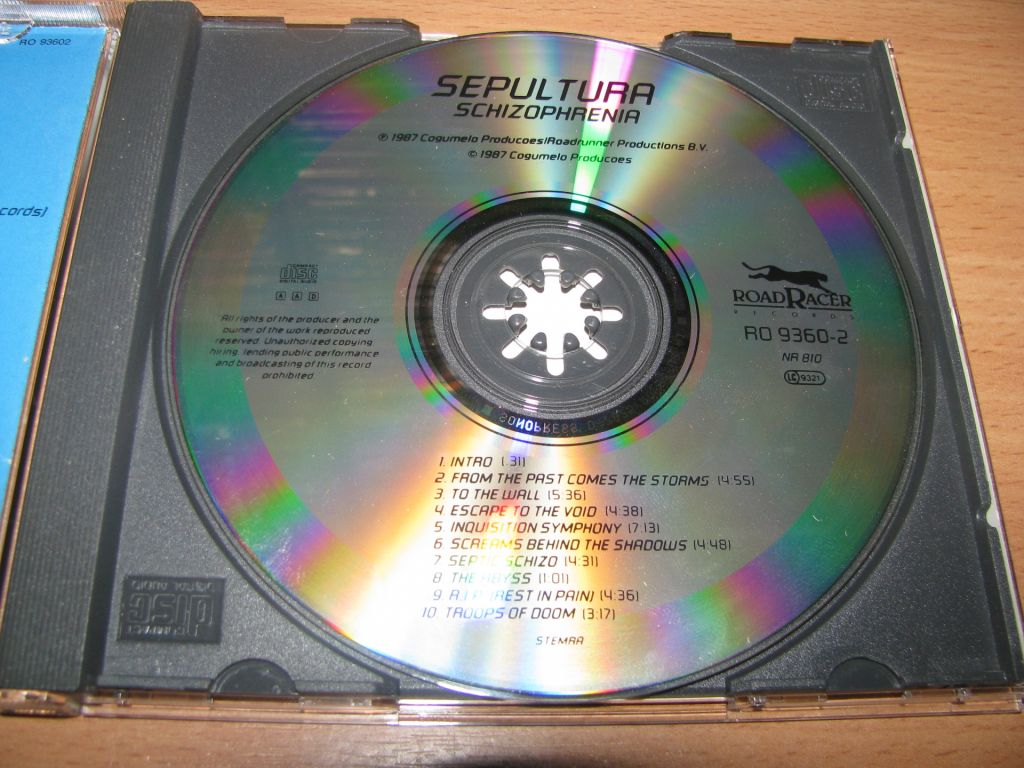 SEPULTURA - Schizophrenia  (1990 Roadracer W.Germany) - фото фото фото 2