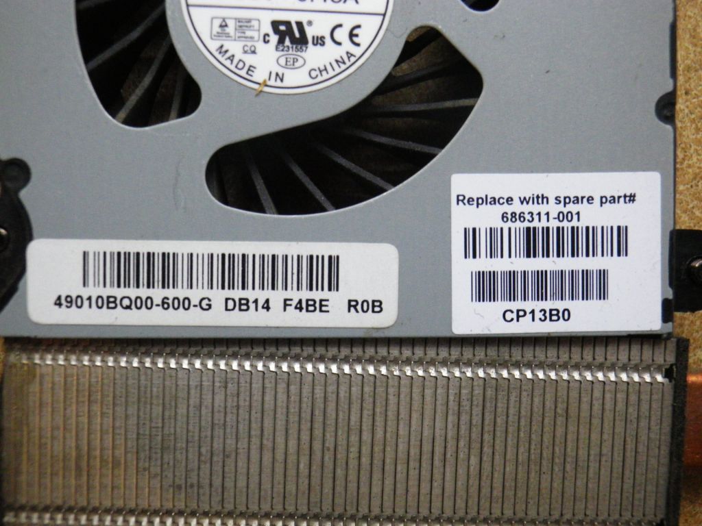 Б/У  Система охолодження на HP ProBook 6570b - фото фото фото 4