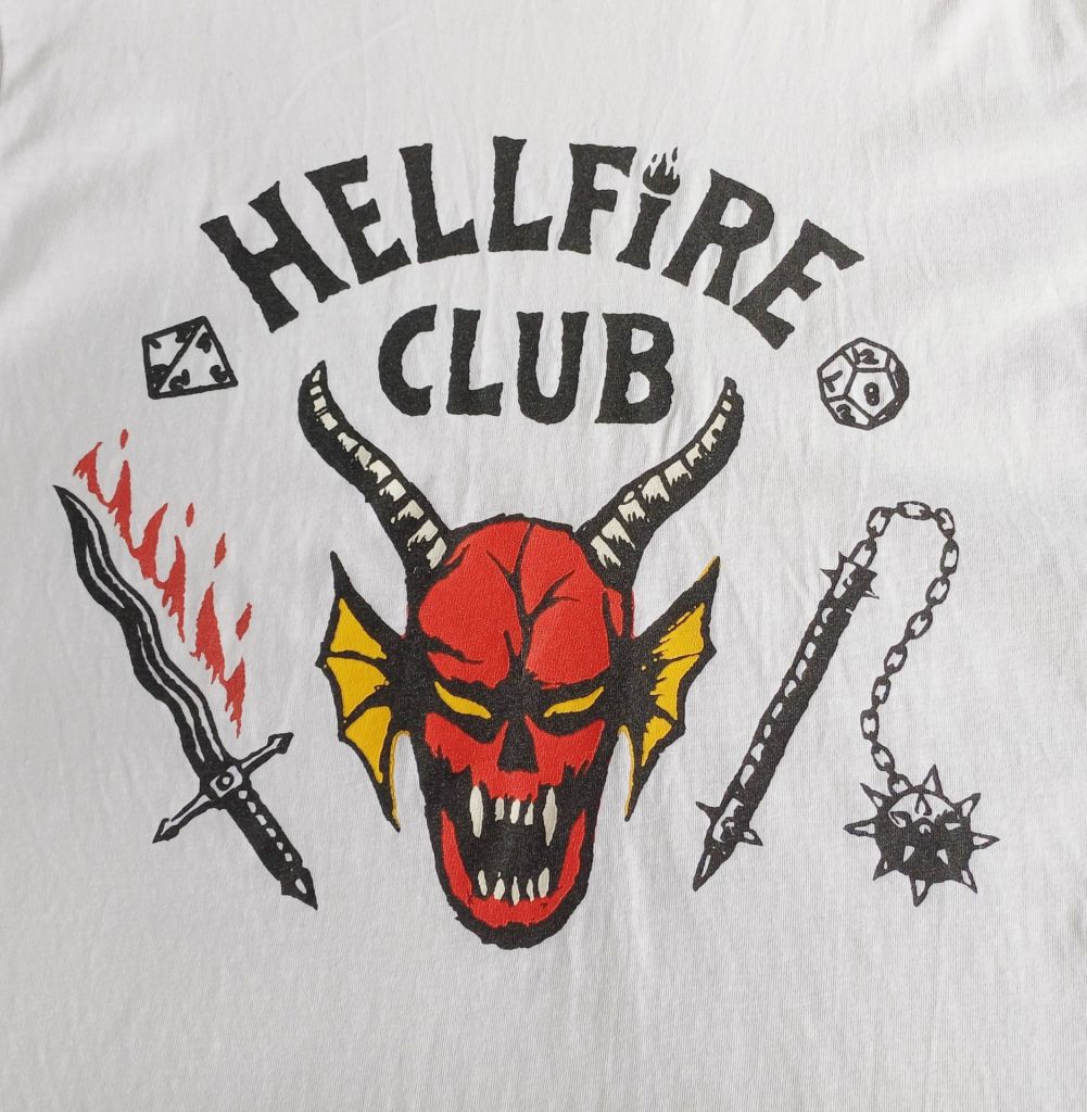 Футболка мерч диявол hellfire, довжина 67 см. - фото фото фото 1