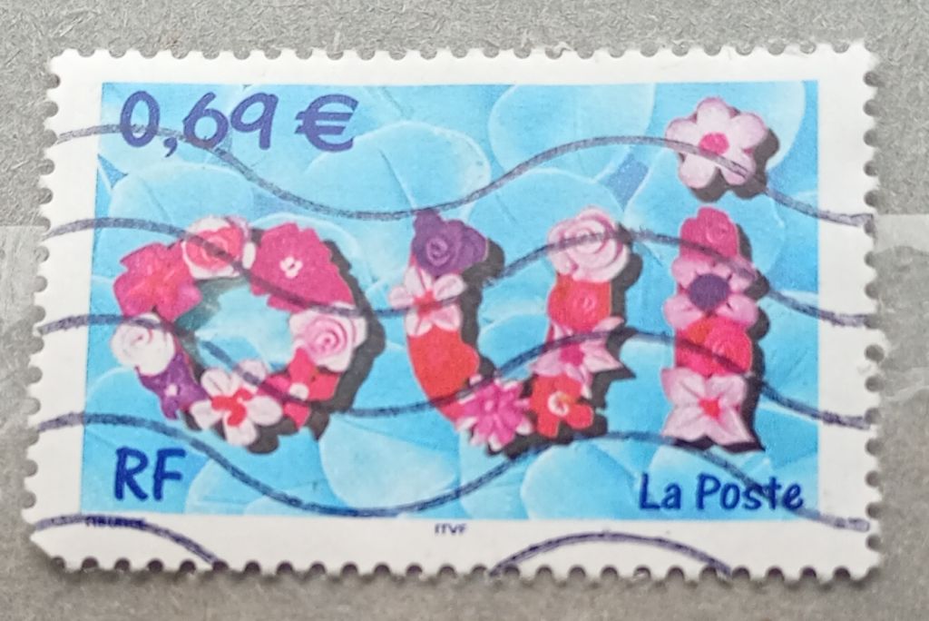 Франция 2002 г - «OUI»  (Да), гаш - фото фото фото 0