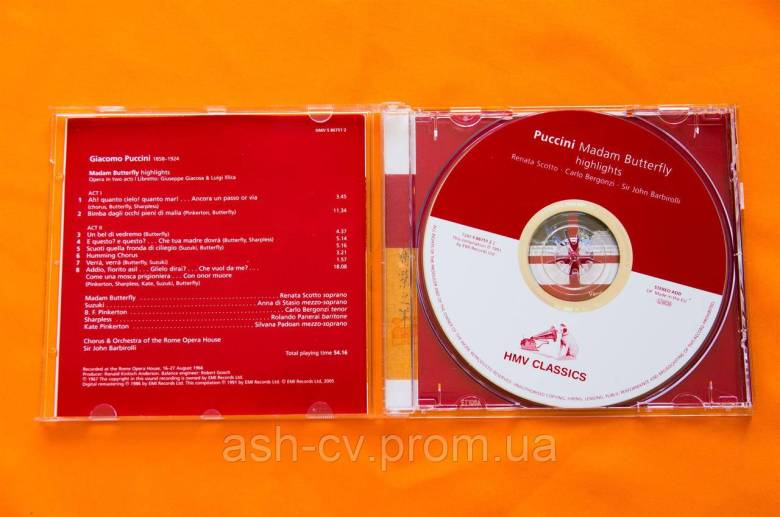 Музичний диск CD. PUCCINI - Madam Butterfly Highlights - фото фото фото 5