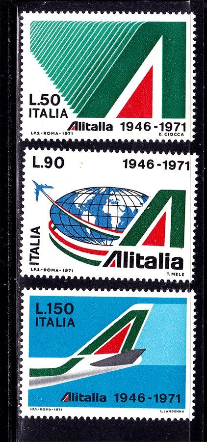 Авиация .  Италия 1971 г  MNH - ГРАЖДАНСКАЯ АВИАЦИЯ - фото фото фото 0