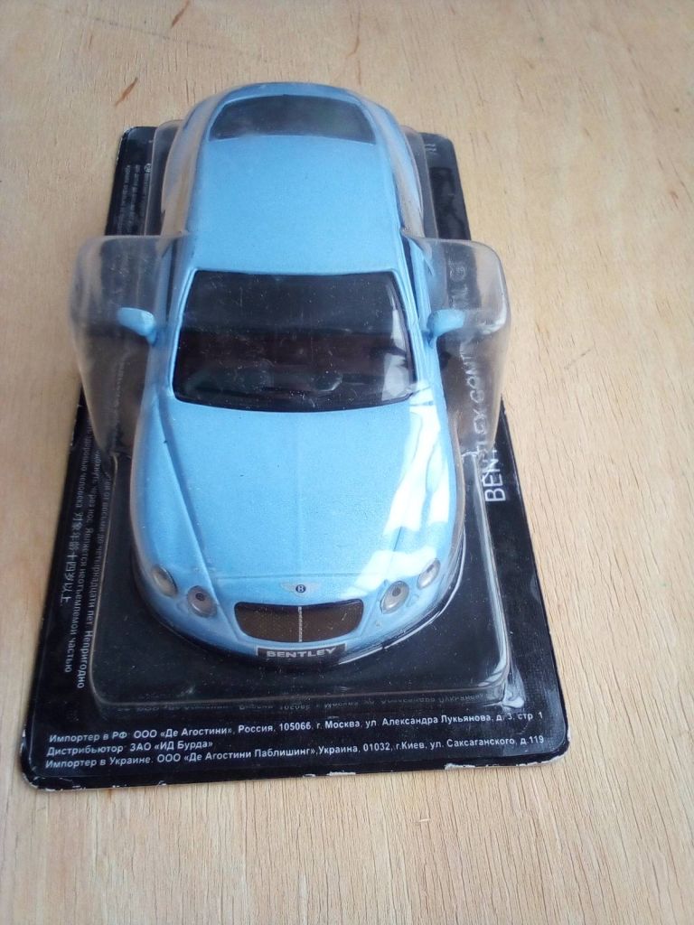 Bentley Continental GT 1:43 DeAgostini - фото фото фото 3