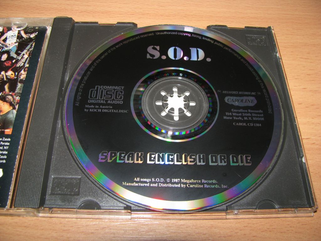 S.O.D. - Speak English Or Die   (1987 Caroline USA) - фото фото фото 2