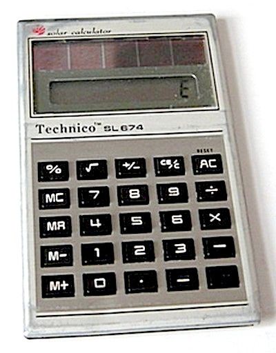 Калькулятор. "Solar calculator Technico SL-674". - фото фото фото 1