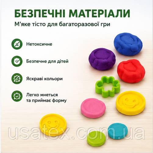 Набір для ліплення Playtive Knet-Set Spieltisch зі столиком, пластиліном та аксесуарами, 42 предмети - фото фото фото 1