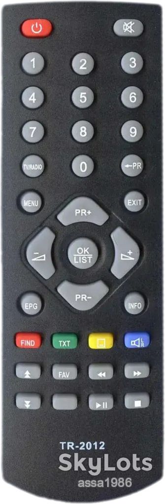 Пульт DVB-T2 Trimax TR-2012HD  Trimax TR-330PVR  Trimax TR-2012HD PVR - фото фото фото 0