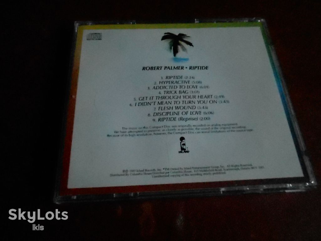 Robert Palmer Riptide CD фирменный б/у - фото фото фото 1