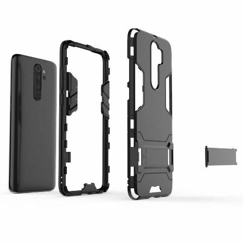 ЧЕХОЛ ПРОТИВОУДАРНЫЙ HYBRID Xiaomi Redmi Note 8 pro подставка - фото фото фото 3