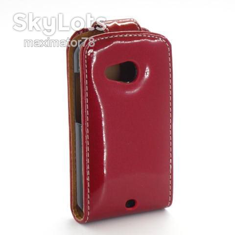 ЧЕХОЛ-КНИЖКА CASE HTC Desire C A320e 200 КРАСНЫЙ ЛАК - фото фото фото 1