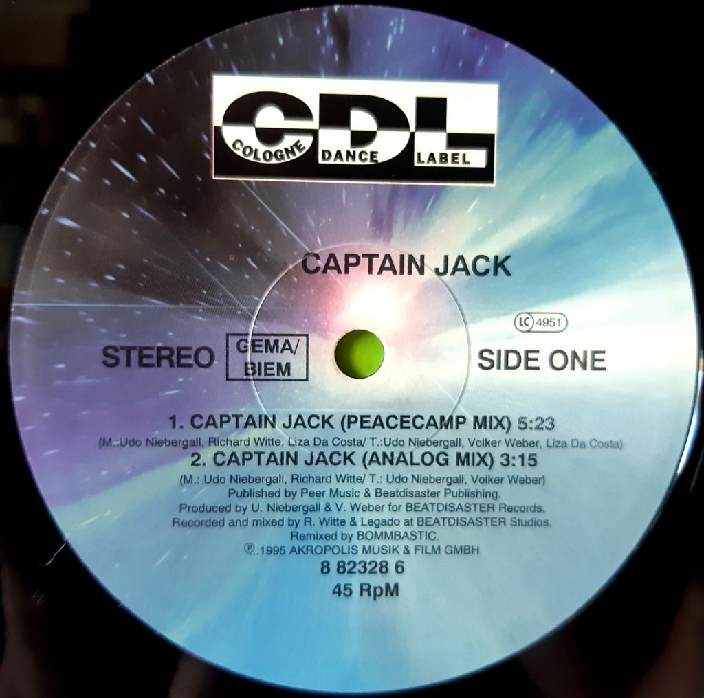 Captain Jack - Captain Jack - 1995.  (EP). 12. Vinyl. Пластинка. Germany. Rare. - фото фото фото 2
