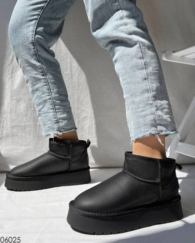 Угги кожаные на платформе, угги платформа 36-40р код 3124 37 - фото фото фото 6