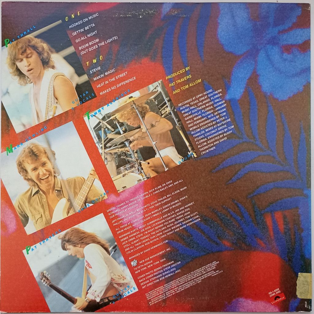 PAT TRAVERS BAND Live! Go For What You Know LP EX - фото фото фото 1