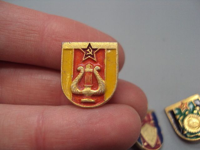 Знак Оркестровые войска, Военная юстиция прокуратура, Инженерные войска, Авиация ссср лот 4шт №16338 - фото фото фото 2
