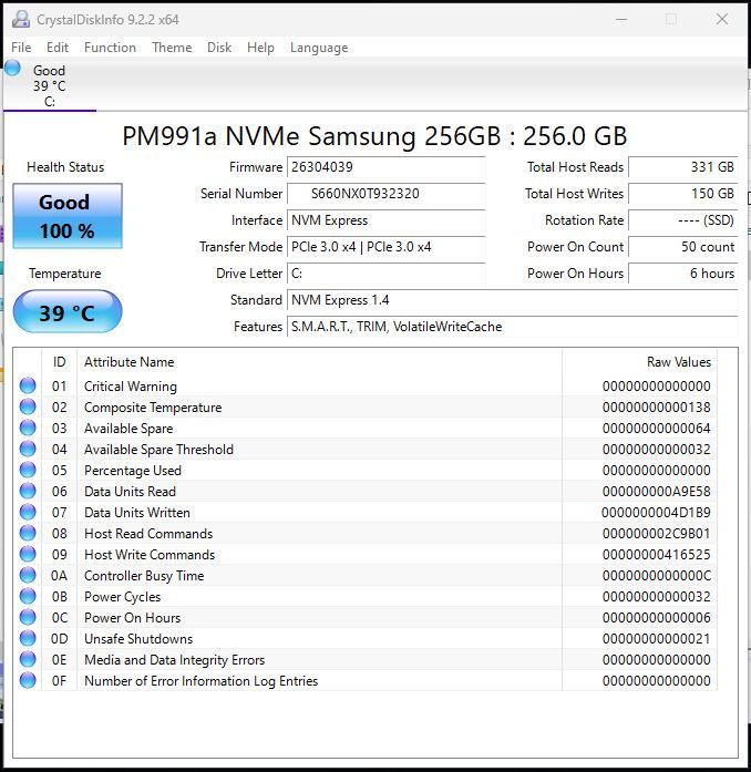 Накопичувач SSD NVMe Samsung PM991a - 256GB - з перехідником - фото фото фото 2