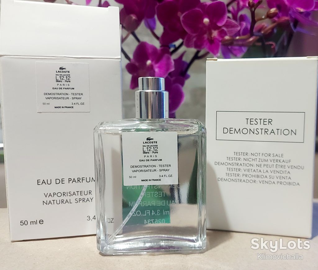 Tester   Lacoste Eau De L.12.12 Blanc, 50 мл - фото фото фото 0