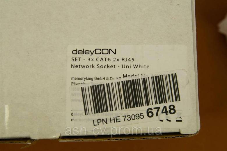 Розетка, інтернет, подвійна, LAN, RJ45, DeleyCON, CAT 6, Network Socket, Germany, 1шт - фото фото фото 8