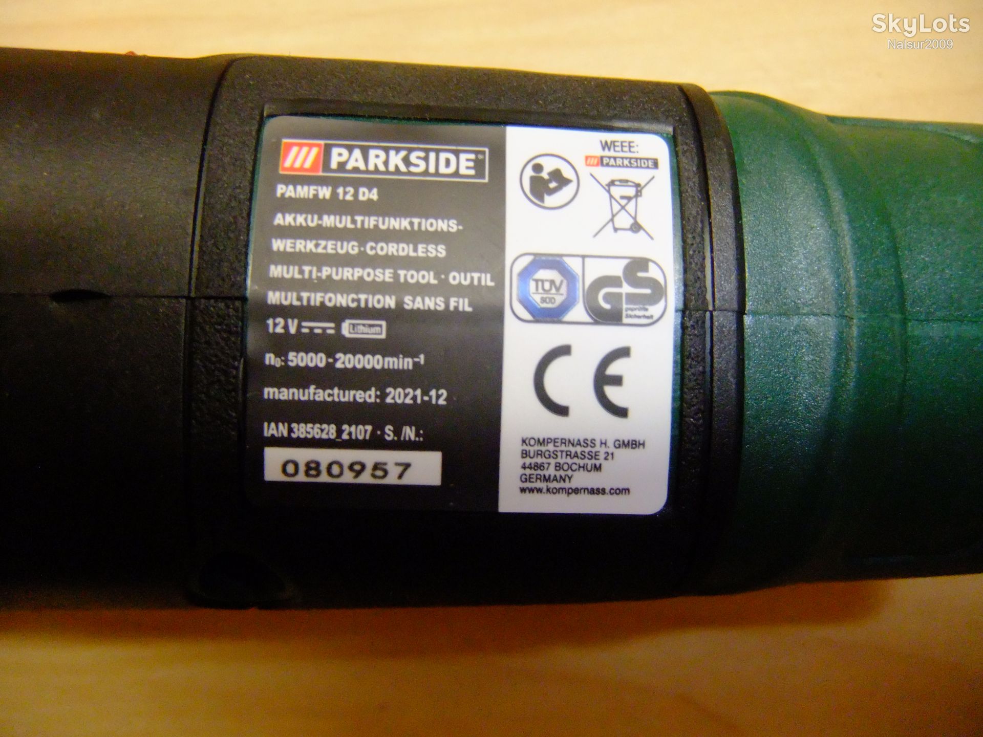 РЕНОВАТОР АККУМУЛЯТОРНЫЙ МНОГОФУНКЦИОНАЛЬНЫЙ ИНСТРУМЕНТ PARKSIDE PAMFW 12 D4 из Германии. - фото фото фото 6