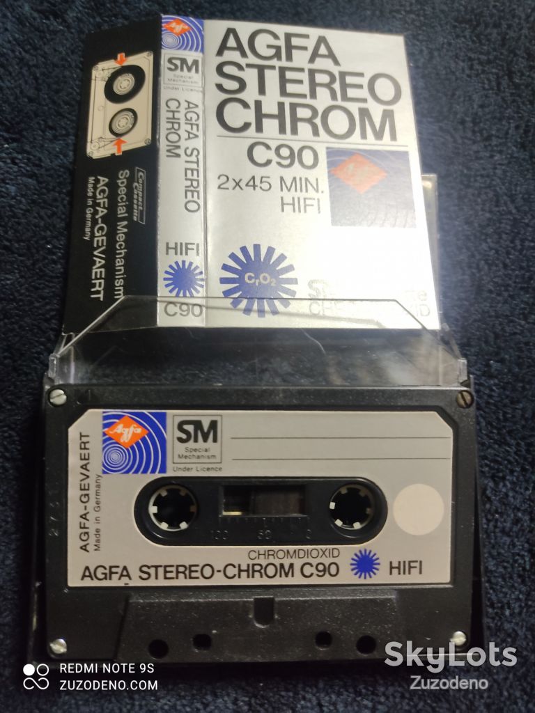 S/F Аудио кассета AGFA Stereo- Crom C90 - фото фото фото 1