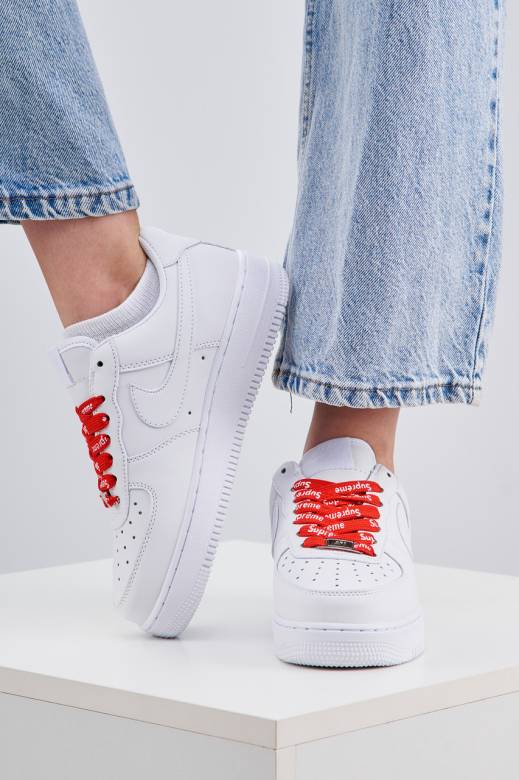Nike Air Force 1 x Supreme White 36 - фото фото фото 3