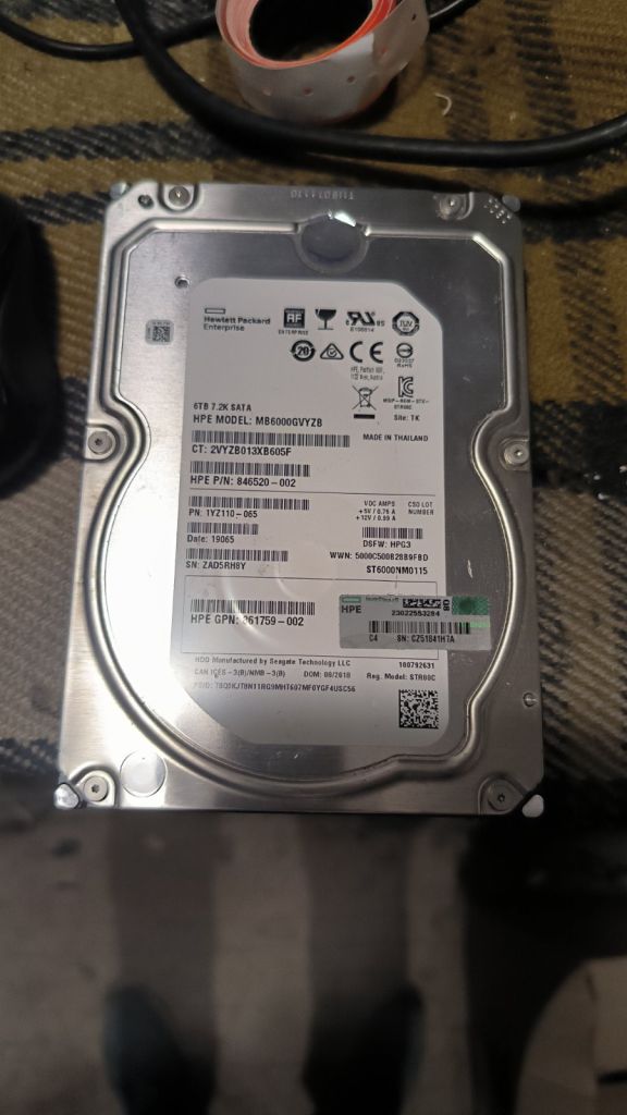 Жорсткий диск HDD Hewlett Packard Enterprise MB6000GVYZB 6TB №18 - фото фото фото 0