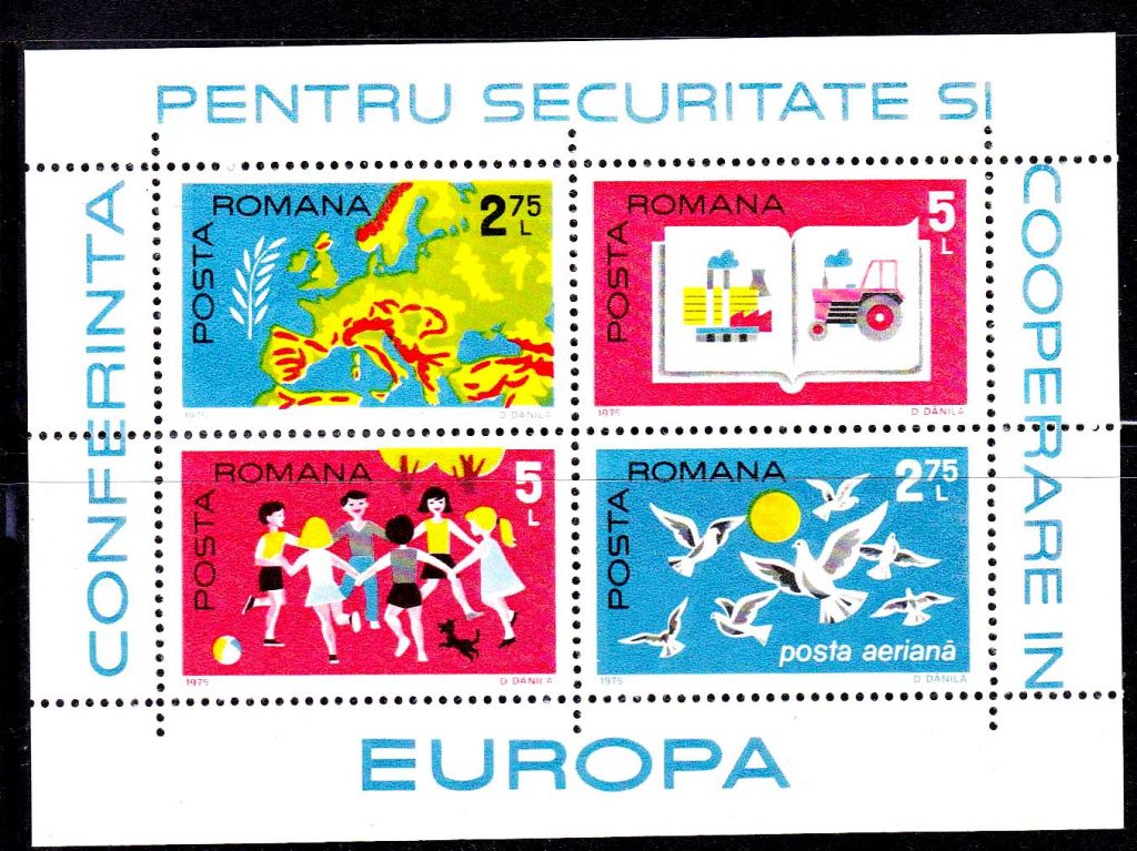 ZM Румыния 1975 г  MNH - блок - фото фото фото 0