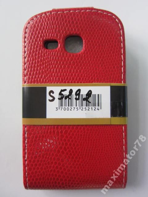 ЧЕХОЛ-КНИЖКА CASE Samsung S5292 Star Deluxe КРАСНЫ - фото фото фото 1