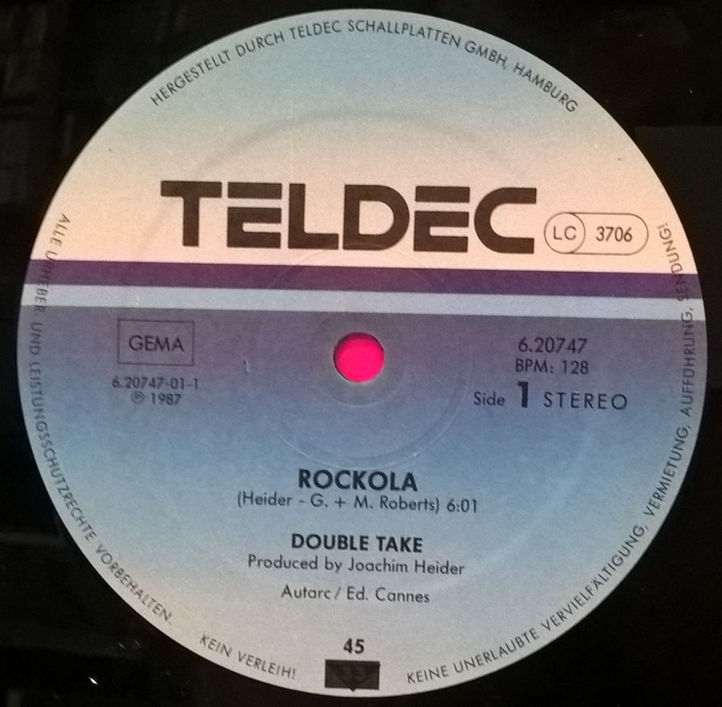 Double Take - Rockola - 1987.   (EP) 12. Vinyl. Пластинка. Germany. Rare - фото фото фото 2