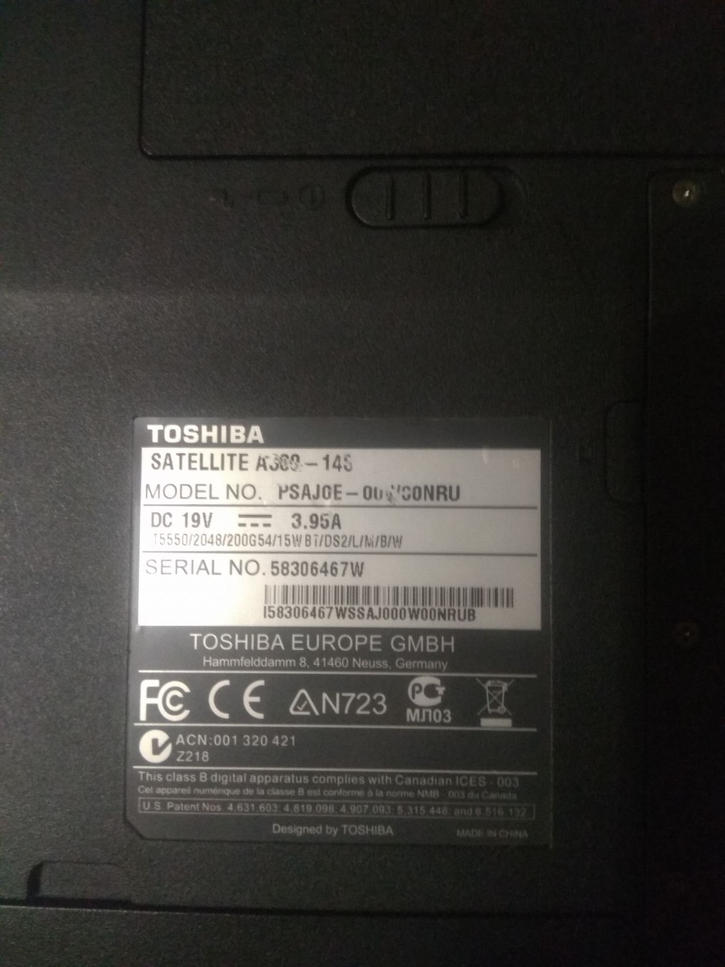 Ноутбук Toshiba Satellite A 300-14S - фото фото фото 8