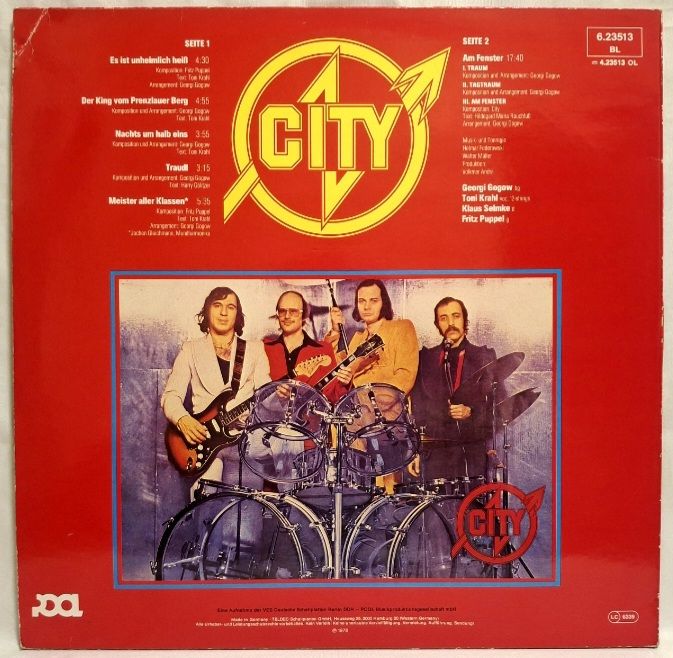 City - Am Fenster - 1978.  (LP). 12. Vinyl. Пластинка. Germany. - фото фото фото 1