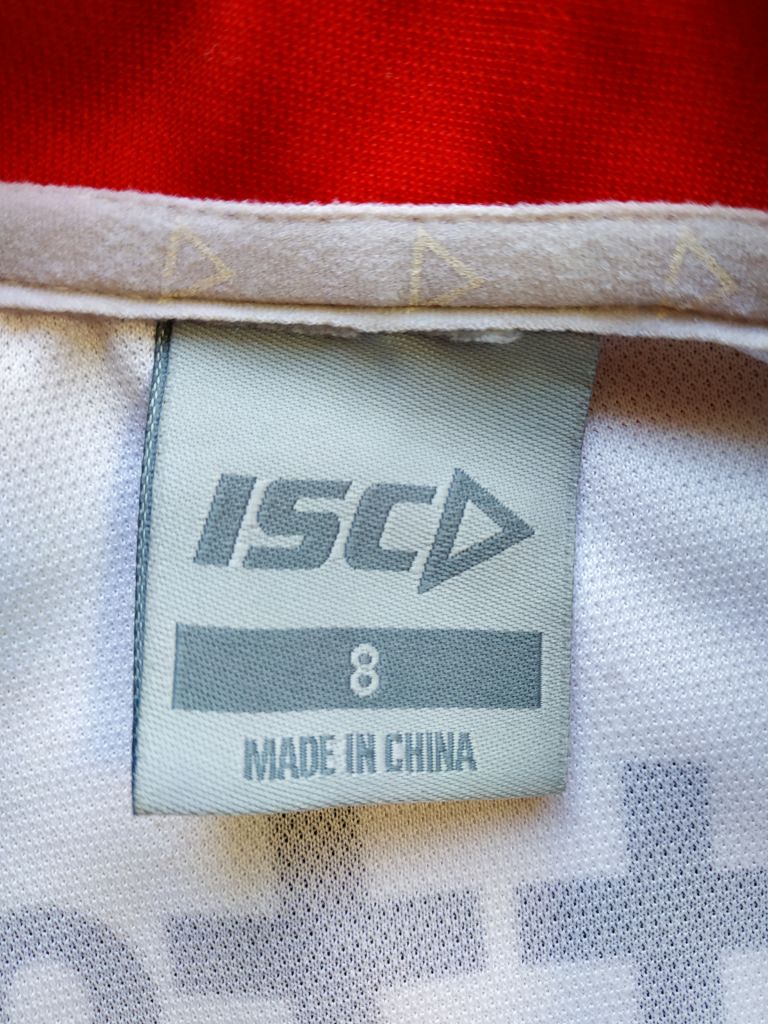 Футболка стрейчева червоно-біла ISC p-p 8 (прибл. M-S) - фото фото фото 4