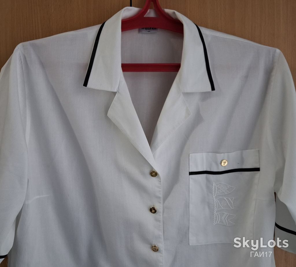 Рубашка, жакет от бренда *WOLFEL Germany/Color-White/EU-44/Лето/Сток. - фото фото фото 2