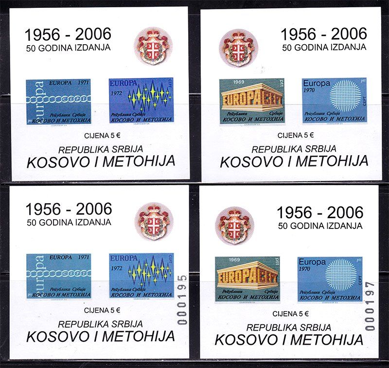 ZM Сербия 2006 г MNH -  4 блока - - фото фото фото 0
