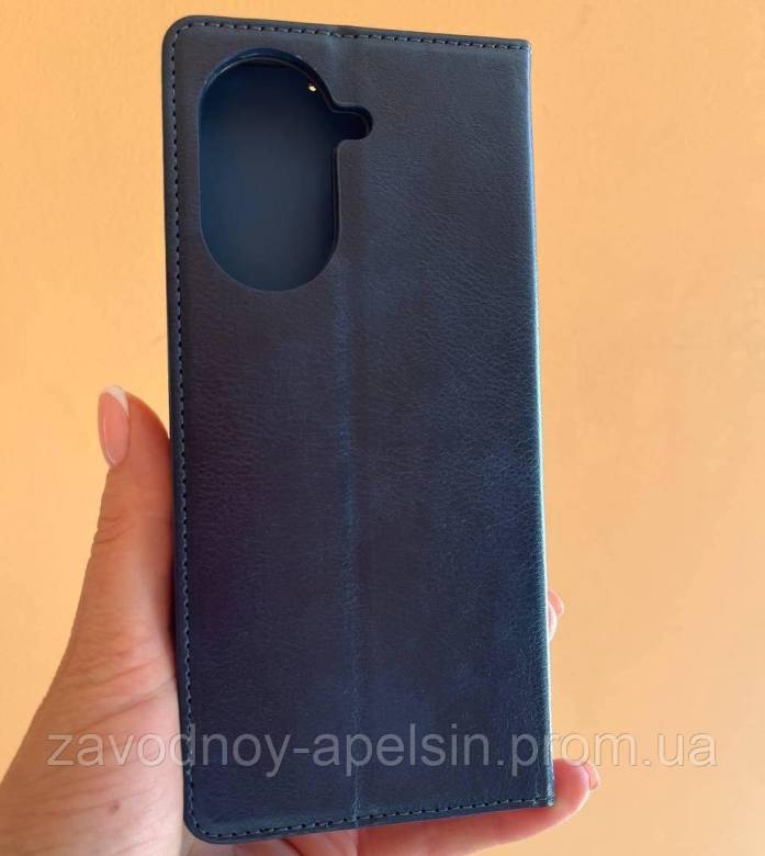 Чехол книжка Xiaomi Redmi A5 кожаный (синий) - фото фото фото 1