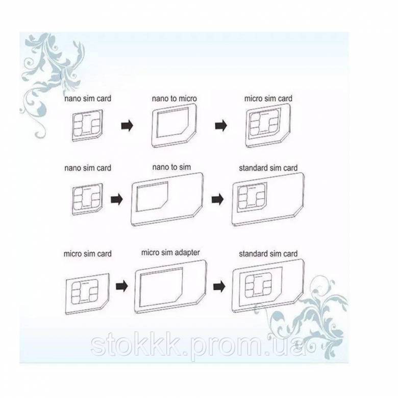 Адаптер Nano SIM-карты 4 в 1 со скрепкой SIM-карты Noosy - фото фото фото 1