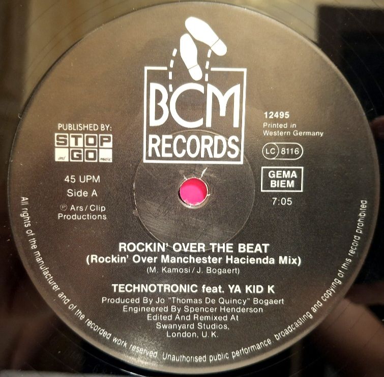 Technotronic - Rockin' Over The Beat - 1990.  (EP). 12. Vinyl. Пластинка. Europe. - фото фото фото 2