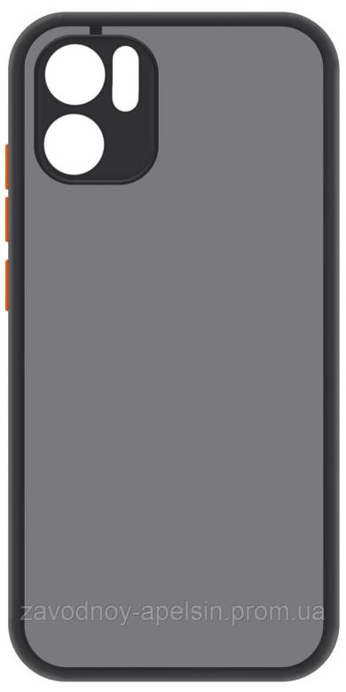 Xiaomi Redmi A1 A2 Чехол матовый Frame Case (черный) - фото фото фото 0
