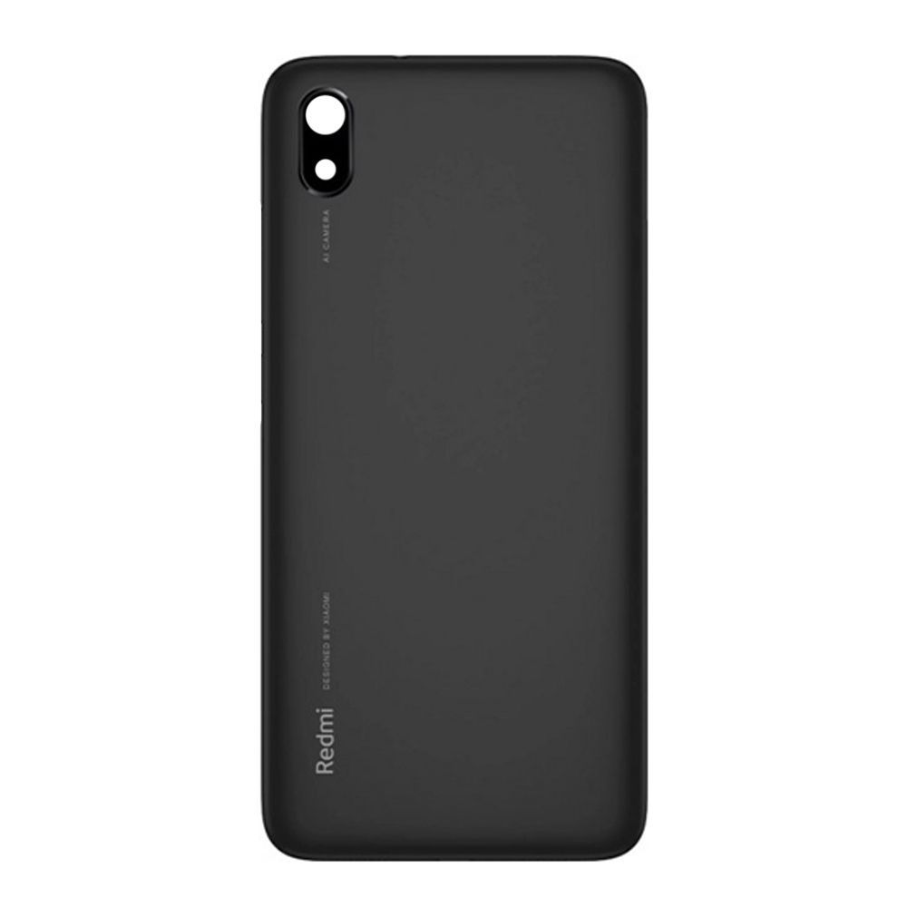 Задня частина корпусу Xiaomi Redmi 7A Black  (з склом камери) - фото фото фото 0